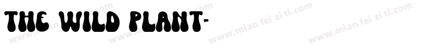 the wild plant字体转换